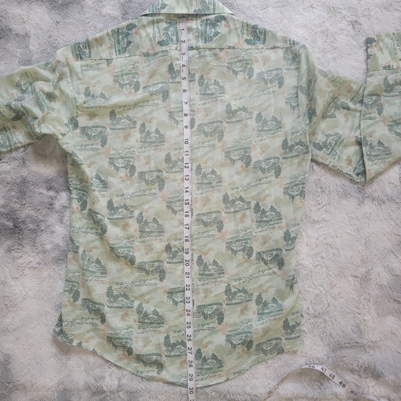 VTG JCPenney Men's 15-15½ M Button Down Shirt WPL #11935 - Picture 9 of 17